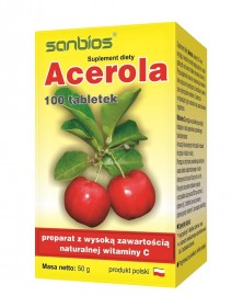 Acerola 100 tabletek- Sanbios