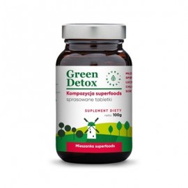 AURA HERBALS Green Detox - tabletki oczyszczające 100g (ok. 75 tabletek)