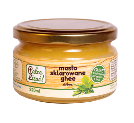Smakowe masło ghee 220 ml - ziołowe z tymiankiem, rozmarynem, liśćmi curry i ...
