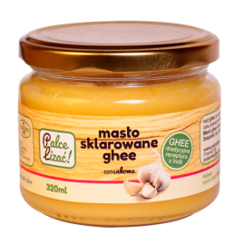 Smakowe masło ghee 320 ml - czosnkowe