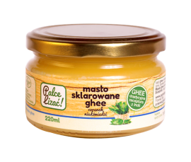 Smakowe masło ghee 220 ml -  z czosnkiem niedźwiedzim