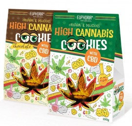 Ciasteczka konopne High Cannabis z CBD Euphoria 100 g.