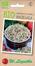 Nasiona na kiełki - Soczewica BIO 30 g Legutko