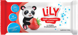 Lizak z witaminami o smaku truskawki Lily- 7Pharma