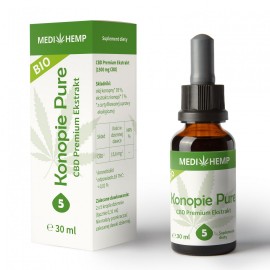 MediHemp 5% Pure Bio naturalny olejek 30 ml