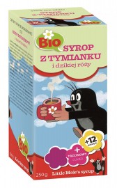Syrop dla dzieci z tymianku i dzikiej róży BIO 250g - Apotheke (Little Mole)