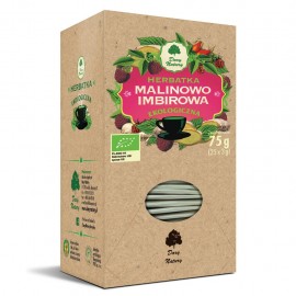 Herbatka malinowo- imbiorowa Bio (25x3g)- Dary Natury
