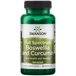 Boswellia & Curcumin 60 kaps.- Swanson