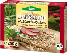 Pieczywo chrupkie amarantusowe wielozbożowe Bio 250g- Allos