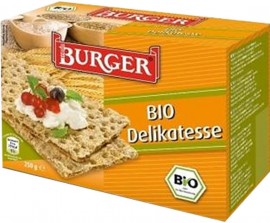 Pieczywo chrupkie żytnie razowe Bio 250g- Burger
