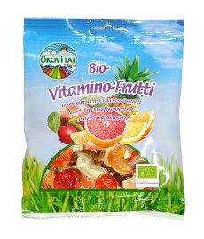 Żelki owocowe z witaminą C bez laktozy bezglutenowe 100g- Okovital