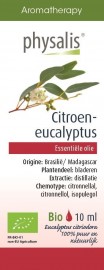 OLEJEK ETERYCZNY CITROEN EUCALYPTUS (EUKALIPTUS CYTRYNOWY) BIO 10 ml - PHYSALIS