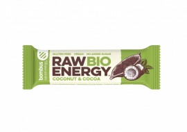 Baton RAW ENERGY BIO kokos-kakao bezglutenowe 50 g