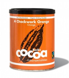 CZEKOLADA DO PICIA POMARAŃCZOWO-IMBIROWA FAIR TRADE BEZGLUTENOWA BIO 250 g - BECKS COCOA