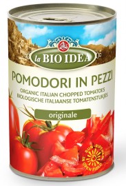 Pomidory krojone bez skóry w puszce BIO 400 g - LA BIO IDEA