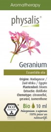 OLEJEK ETERYCZNY GERANIUM (PELARGONIA) EKO 10 ml - PHYSALIS