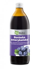 EkaMedica Borówka amerykańska sok 100% 0,5l