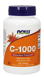 NOW FOODS Witamina C-1000 with Rose Hips & Bioflavonoids 100tabl.